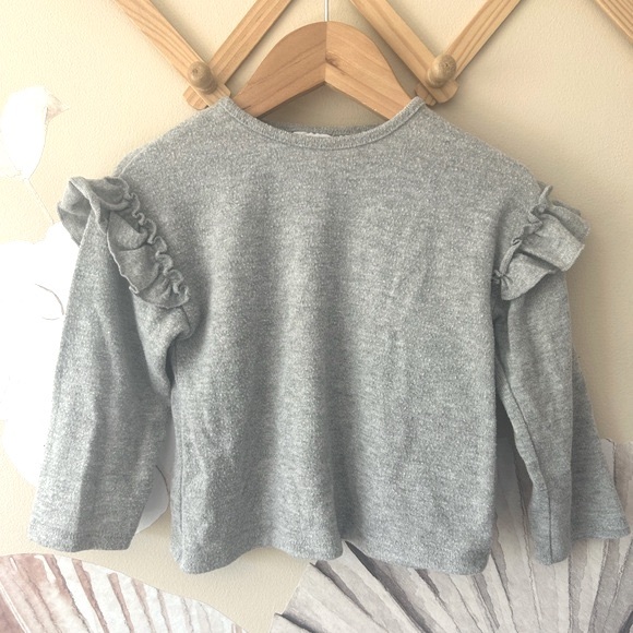 Zara Long Sleeve Ruffled Soft Touch Shirt, 2-3 years - Picture 2 of 8